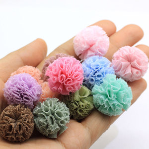 Balles Pom poms en Tulle de couleur assortie, 25MM de diamètre, grands Pompoms, artisanat pour fournitures de bricolage et décorations artisanales créatives à faire soi-même - Product Image 5