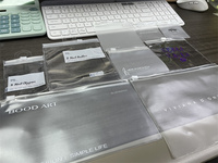 Sac en PVC givré personnalisé par le fabricant, petit format, avec fermeture éclair refermable, pour l'emballage de bijoux transparents