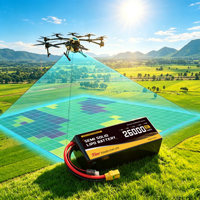 24Ah 25Ah 26Ah 450Wh/kg Baterai Semi Solid State Lithium Ion Polymer 6S-14S Paket Baterai Drone Pertanian Berdensitas Tinggi