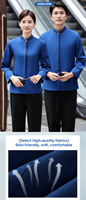 Vêtements de travail unisexes à manches longues pour l'automne et l'hiver, pour le personnel de nettoyage - Hôtelier Chine, pour hommes et femmes, travail en chambre
