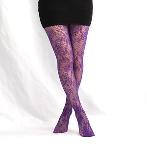 2024 गैर-रन शैली कस्टम हॉट बिक्री नायलॉन ग्रीष्मकालीन महिलाओं नेट पैंटीहोज काले सेक्सी खोखले फूल के फीके पतले स्टॉकिंग - Product Image 6