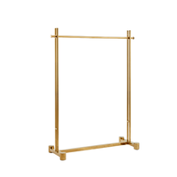 Table et étagères de présentation de vêtements pliables en acier inoxydable doré brillant CAIYI XG19 au design moderne