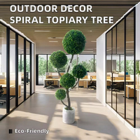 Arbre artificiel sphérique, plante d'intérieur moderne en plastique pour la décoration de la maison et du bureau, verdure élégante pour le bureau