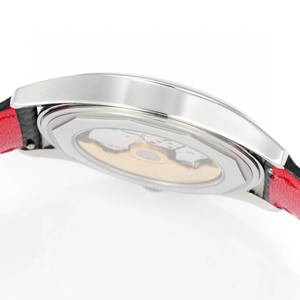 Montre automatique de luxe pour homme et femme, style sportif et habillé, cadran à motif carbone, accents rouges, chiffres lumineux, montre mécanique - Product Image 4