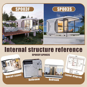 <span class=keywords><strong>Casa</strong></span> <span class=keywords><strong>Mobile</strong></span> di Lusso a Doppia Larghezza, Impermeabile, Ideale per Vacanze, <span class=keywords><strong>Campeggio</strong></span> e Resort, Capsula Spaziale Prefabbricata - Product Image 6