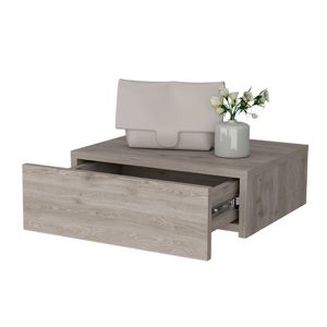 DB Modern Luxury Solid Nightstand Gris claro Montado en la pared Muebles de dormitorio flotantes Plegable ensamblado para un apartamento conveniente - Product Image 6