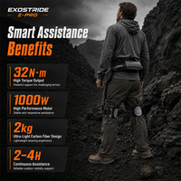 Exosquelette robotisé à intelligence artificielle pour l'assistance à la marche avec contrôle par application pour la randonnée et l'escalade en extérieur, moteur 1000W, couple de 32Nm