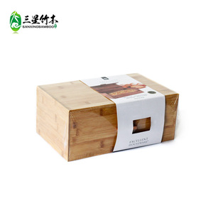 Boîte à pain en bambou Sanxingbamboo, 1 niveau, conteneur de rangement alimentaire pour cuisine, anti-poussière, pour garder le pain frais - Product Image 1