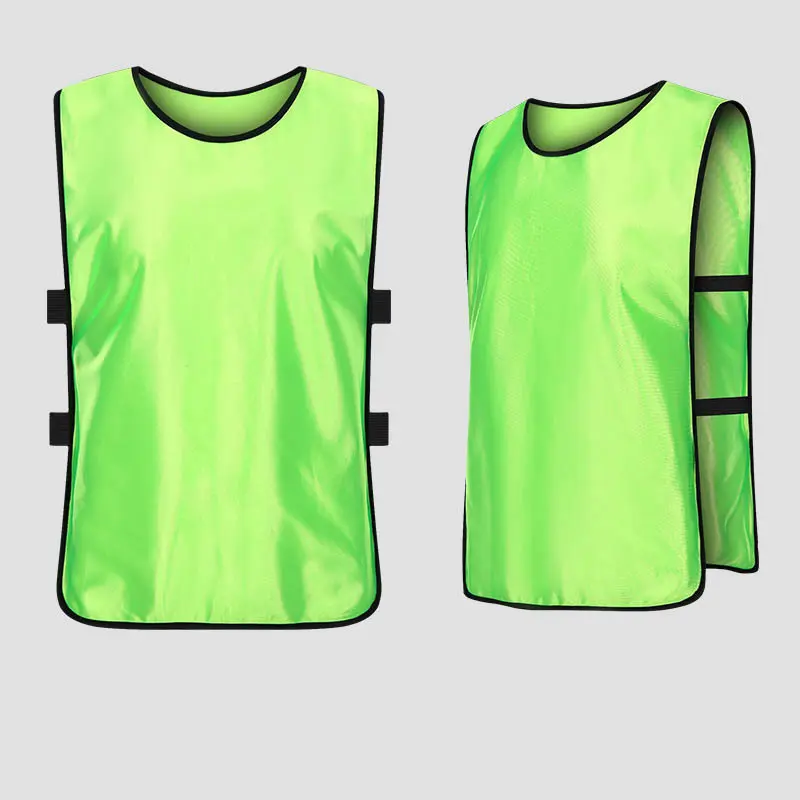 Custom logo polyester mesh moisture wick Jersey sleeveless Football Training Jersey Sportswear soccer training singlet vest
