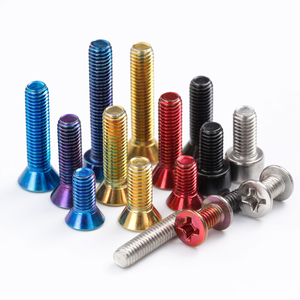 Tornillo de cabeza platónica de titanio de 12 mm, tornillo de máquina de acero inoxidable con rosca fina M3, estilo colorido para coche, estilo aluminio. - Product Image 3