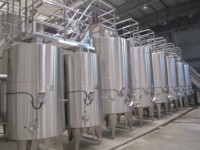 Cuve de fermentation en acier inoxydable pour le champagne et le brandy, avec veste de fermentation du vin