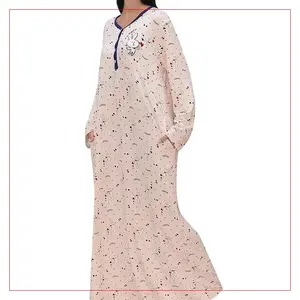 Good Quality Lady Sexy Nighty Cotton Pyjama Woman Pajama Set Net Model Indian Bridal Wedding Latest Design Homewear