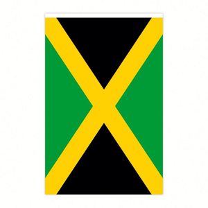 ธงชาติจาเมกา ทำจากโพลีเอสเตอร์ พิมพ์ลายดิจิทัล พร้อมเชือกแขวน สำหรับตกแต่งงานวันเกิดและงานเทศกาล - Product Image 2