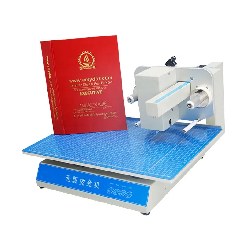 Q735 Machine d'estampage à chaud numérique, imprimante automatique de bord de livre, Machine d'estampage à chaud en or à vendre