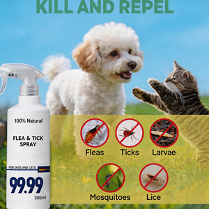 <span class=keywords><strong>Spray</strong></span> <span class=keywords><strong>anti</strong></span>-puces et tiques pour chiens et chats, 250 ml, 100% <span class=keywords><strong>naturel</strong></span>, sans allergènes, écologique, biologique, à la lavande, avec 6 huiles essentielles - Product Image 5