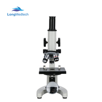 Biological Microscope Monocular Vertical Tube Microscope Student Microscope for School