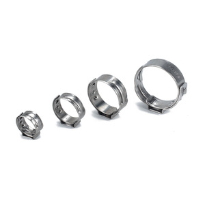 Abrazadera de manguera PEX de acero inoxidable de 13.3, 17.5, 23.3, 28.6 mm, tipo orejeta simple, para accesorios de tuberías de plomería - Product Image 2
