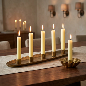 Decorative <b>Lightweight</b> <b>Iron</b> Candlestick Holder Modern Eco-Friendly Durable Home Decor for Festive Celebrations Special Occasions - Product Image 3