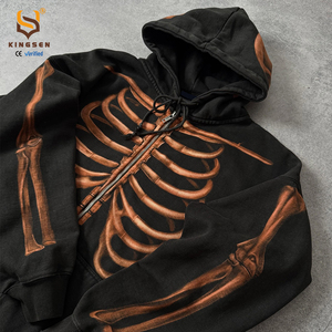 เสื้อฮู้ดฮิปฮอปแขนยาวลายกราฟิกพิมพ์เต็มตัว สไตล์สตรีทแวร์ลำลองทรงโอเวอร์ไซส์ สำหรับฤดูใบไม้ร่วงใหม่ - Product Image 3