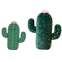 Coussin en peluche Cactus Kawaii personnalisé, en coton doux, rembourré en coton PP, en forme de plante, décoration d'intérieur, OEM ODM, vente en gros