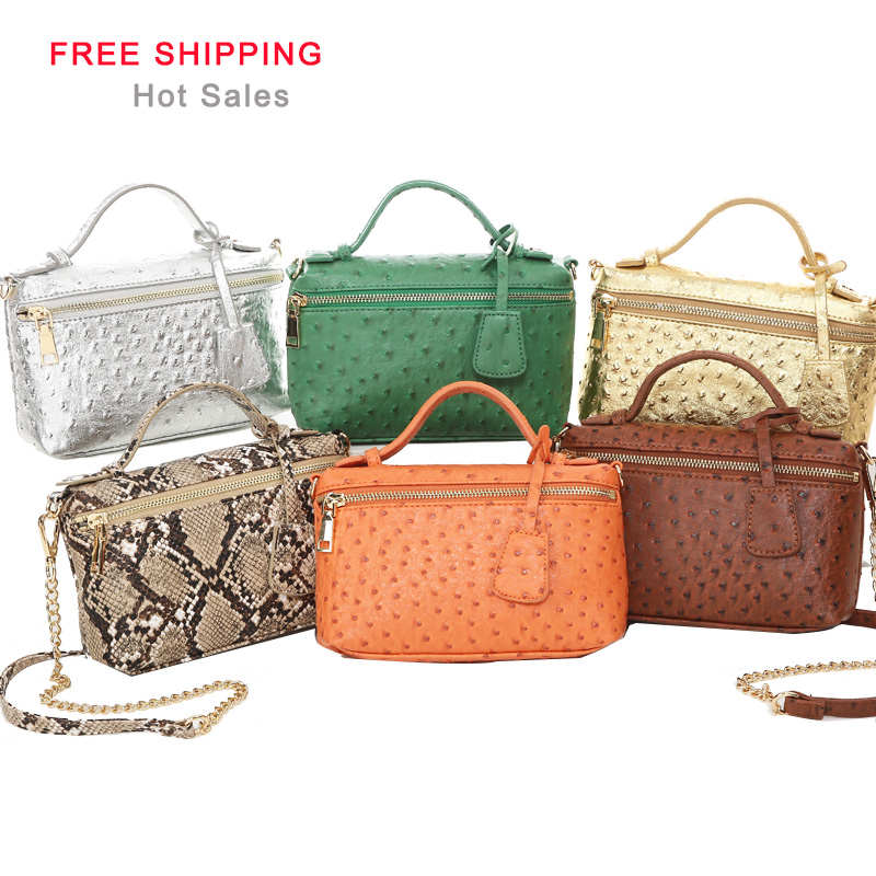 Grosir Harga Pabrik Tas Genggam Kulit Burung Unta Tas Tangan Wanita Tas Mini Kulit Burung Unta
