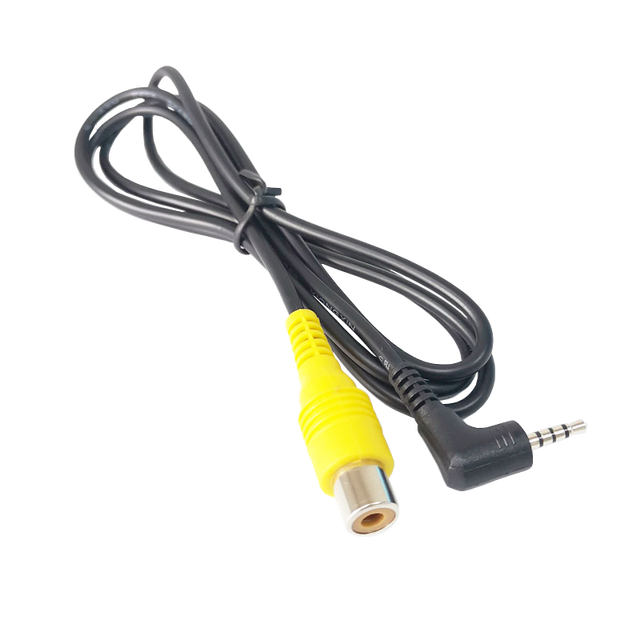 Custom Stereo 2.5MM TRRS Jack 2 Core Audio AV Cable Right Angle AV RCA Cable RCA Audio Cable