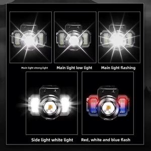 Powerful Bright Rotary Zoomable LED Headlamp 5 Modes Adjustable USB Rechargeable Dimmable Motion <b>Sensor</b> 5-25 Hours Camping - Product Image 5