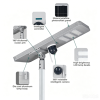 Lampadaire LED solaire étanche 200W pour autoroute et route