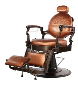 Sillón de Barbería Vintage Reclinable, Resistente, Portátil, para Uso Hospitalario, Bomba Hidráulica de Alta Resistencia, Altura Ajustable, Mueble de Salón de Lujo - Product Image 2