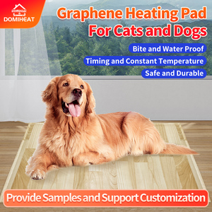 Alfombra Térmica Eléctrica para Mascotas de PVC, Marca DOMIHEAT, Precio de Fábrica, Cable Anti-Mordidas, Cama Calefactable para Perros y Gatos - Product Image 1