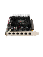 Nouvelle carte graphique multi-écrans PCI-E 16X GDDR5 Mini DP avec ventilateur HD pour trading boursier et publicité en écran partagé
