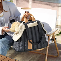 Sac à bandoulière pour chien avec coussin doux amovible, sac de transport pour animaux de compagnie, sac fourre-tout pour femmes et animaux, personnalisable avec votre propre marque