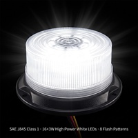 Luz de Advertencia LED de Alta Resistencia IP66, SM817SC E9 SAE J845 Clase 1, Amplio Rango de Temperatura 12-48V, para Vehículos de Ingeniería