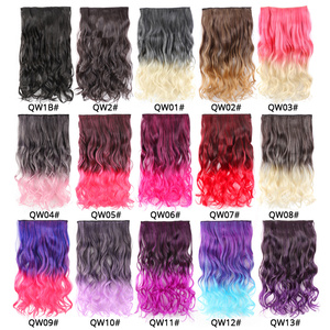 Alileader, 26 colores, un solo Color, rizado, 5 Clips en el cabello, extensiones de cabello largo de 22 pulgadas, cuerpo sintético falso, Clip ondulado en el cabello - Product Image 5