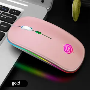 Phụ Kiện PC Chuột Câm Cho Máy Tính Bảng Máy Tính Xách Tay Máy Tính Chuột Sạc RGB Chuột Không Dây 2.4G BM110