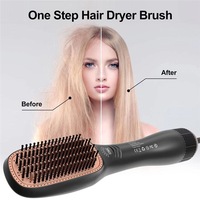 Sèche-cheveux brosse soufflante 3-en-1 haute puissance transfrontalier, fer à boucler rapide et peigne lissant, 3 réglages de température