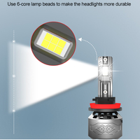 Nouveau modèle 60W 6000lm G1 voiture HB3 phare LED universel blanc LED ampoule H7 H11 HB4 9005 H13 IP68 taux d'étanchéité
