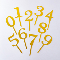 Décoration de gâteau personnalisée en acrylique doré épais pour anniversaire, mariage, remise de diplôme, fête des mères