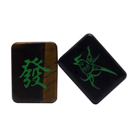 En stock : Ensemble de Mahjong personnalisé finition Jade, tuiles brillantes et lisses, jeu moderne pour adultes, idéal pour la maison et les moments de détente en intérieur pendant les vacances.