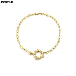 Amy Amy – Bracelet à chaîne plaqué argent avec fermoir, bijoux pour femmes, cadeau, Style classique, P2011 - Product Image 2