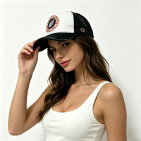 Venta al por mayor de fábrica: Gorra de béisbol de lona vintage desgastada con diseño de camionero, ajustable y transpirable, con visera a cuadros.