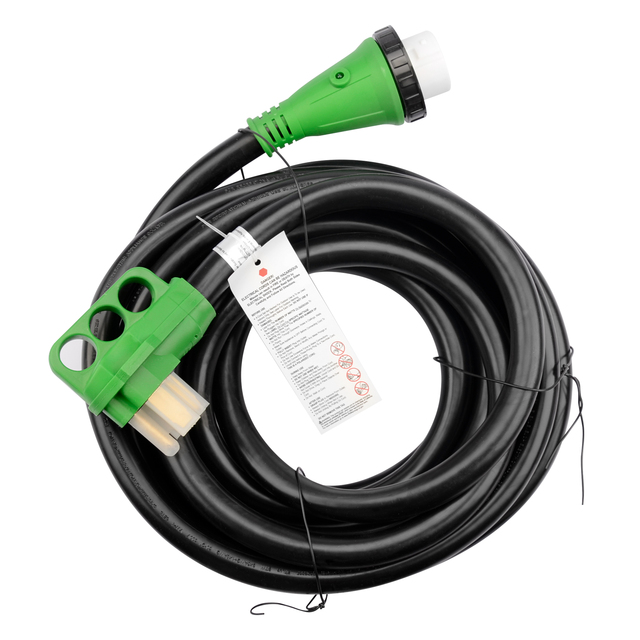 50 Amp RV/Generator Extension Cord 25 FT, NEMA 14-50P to SS2-50R, RV Power Cord RV Camper Travel Trailer, Compatible with CS6375