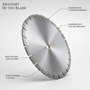 Lame de scie diamantée segmentée ANGHUA, disque de coupe à sec et humide, usage général, vente en gros - Product Image 3