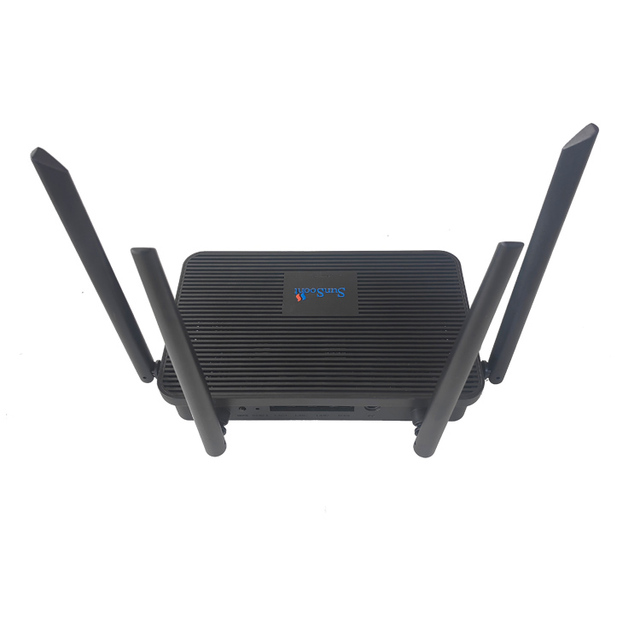 WIFI5 Customized LOGO Dual Bands 1200M Wireless Router with Gigabit 1 WAN 3 LAN