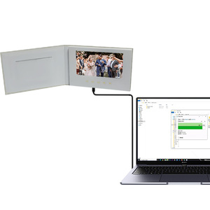 Carte d'invitation <span class=keywords><strong>vidéo</strong></span> d'entreprise 2026, lecteur <span class=keywords><strong>vidéo</strong></span> LCD personnalisé et livre cadeau pour la promotion d'entreprise - Product Image 2