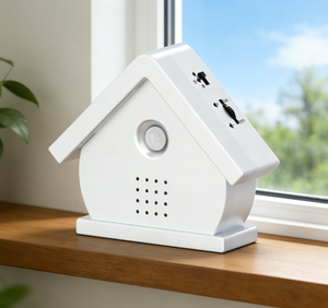PIR Hareket Sensörlü Kuş Ses Kutusu Özelleştirilebilir Işık Gerçekçi Kuş Sesleri Beyaz Gürültü Ses Sistemi Dış Mekan Bahçe Avlusu Veranda için - Product Image 1