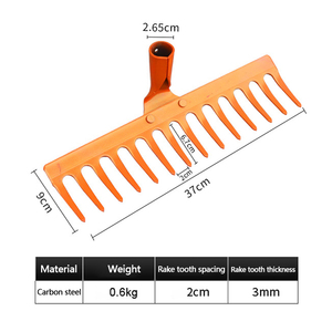 Rastrillos de heno domésticos para limpiar hojas caídas, rastrillos de césped resistentes y duraderos, herramientas de limpieza de jardín - Product Image 6
