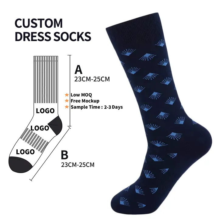High quality best sale manufacture men cotton classic socks custom mens bamboo dress business socks black