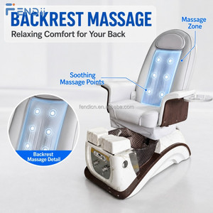 Poltrona Professionale di Lusso per Manicure e Pedicure con Massaggio 3D Human Touch e Idromassaggio Senza Tubi - Product Image 3