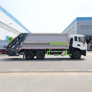 Camion Compattatore di Rifiuti Usato Dongfeng 6x4 con Telaio, 20 Metri Cubi, Idraulico, per la Gestione dei Rifiuti Solidi - Product Image 2